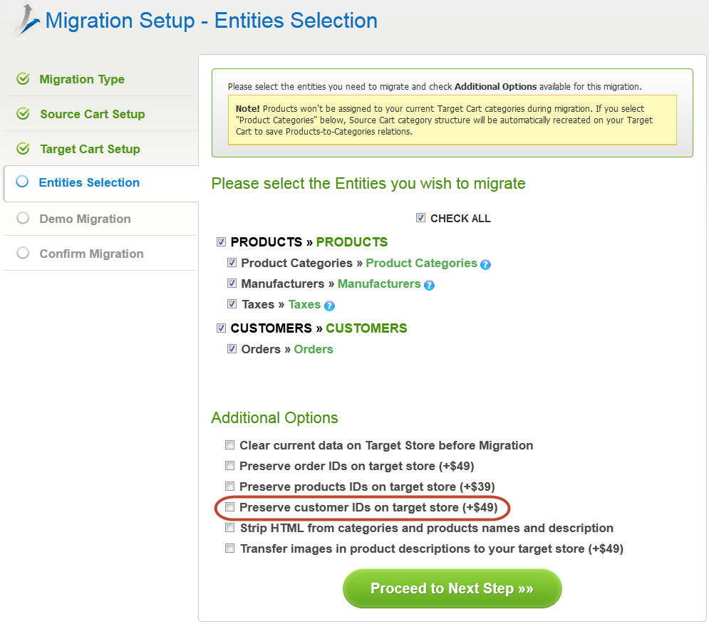Preserve Customer IDs Preserve Customer IDs