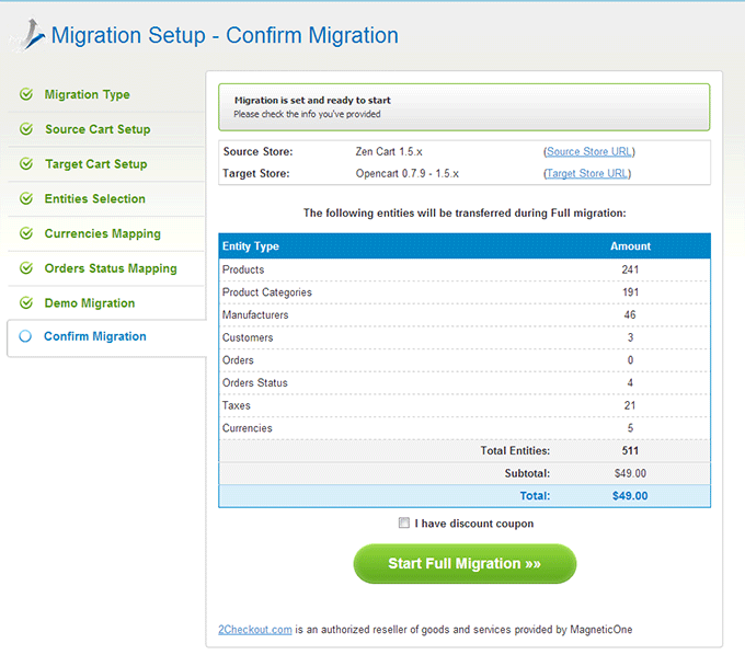 Full Migration How to Migrate from Zen Cart to OpenCart