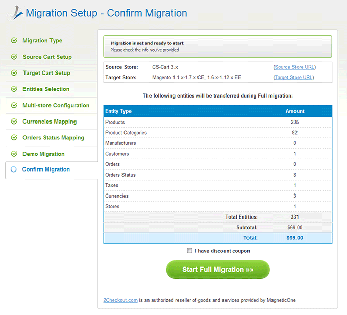 Full Migration How to Migrate from CS-Cart to Magento