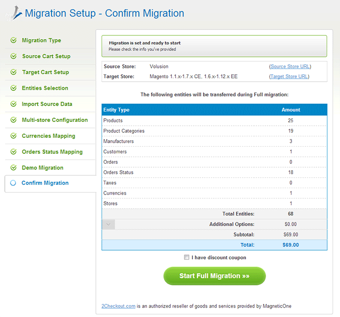 Full Migration How to Migrate from Volusion to Magento