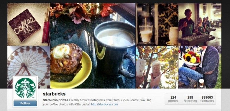 starbucks instagram ecommerce