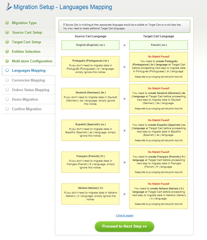 Languages Mapping How to migrate PrestaShop to Magento