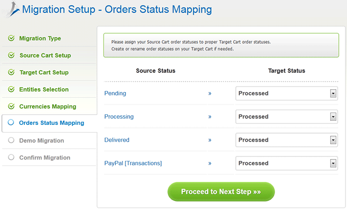 Order Status Mapping How to Migrate osCommerce to CS-Cart