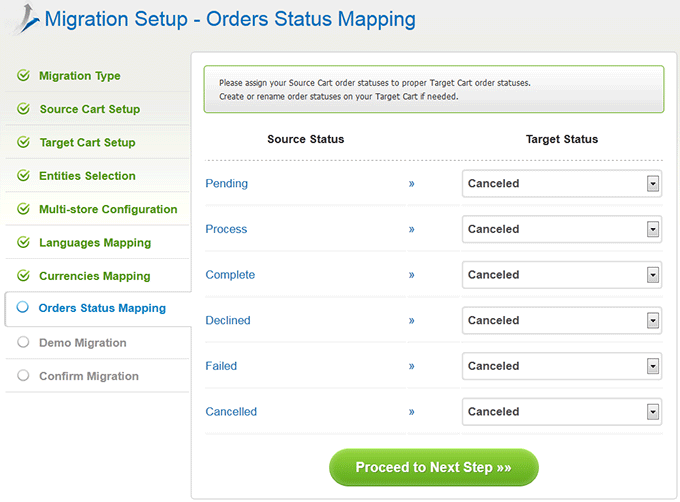 Orders Statuses How to Migrate from CubeCart to Magento