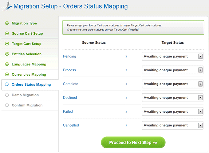 Orders Statuses How to Migrate from CubeCart to PrestaShop