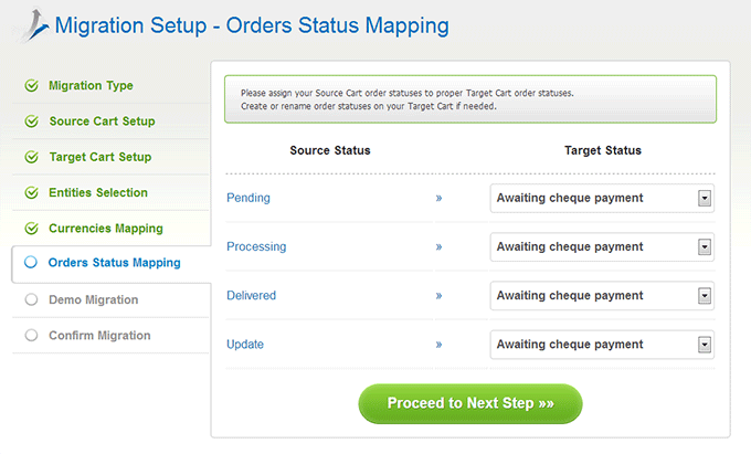 Order Statuses Mapping How to Migrate from Zen Cart to PrestaShop