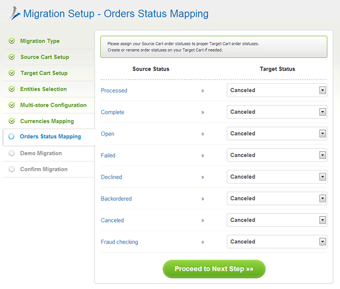Order Statuses Mapping How to Migrate from CS-Cart to Magento