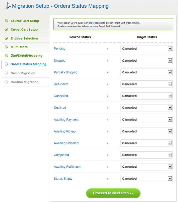 Orders Status Mapping How to Migrate Your Store from Interspire to Magento