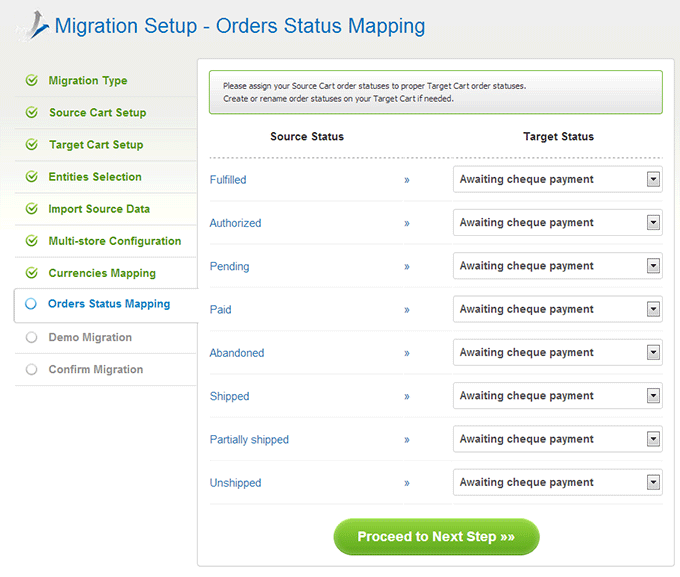 Order Statuses How to Migrate from Shopify to PestaShop