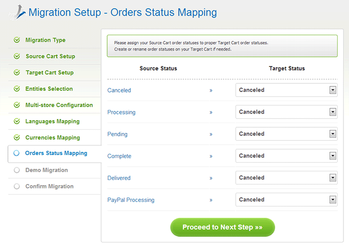 Map Order Statuses How to Migrate from Ubercart to Magento