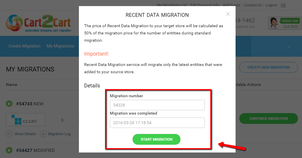 recent data migration