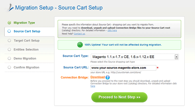 Choose Source Cart How to Migrate from Magento to BigCommerce