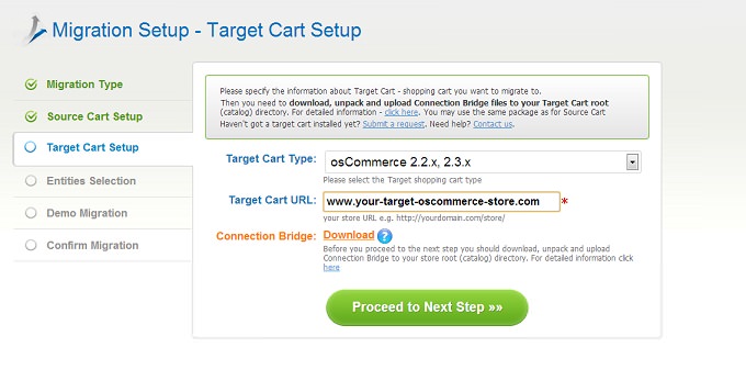 Target Cart How to Migrate Magento to osCommerce